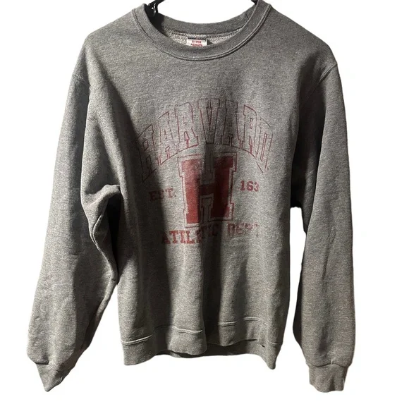 Jerzees Tops Harvard Athletic Department Sweatshirt Size S Euc